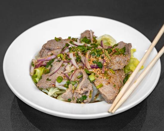 Order Beef Salad (Nam Tok) food online from The Charm Thai Bistro - 71174 La-21 Suite 300 store, Covington on bringmethat.com