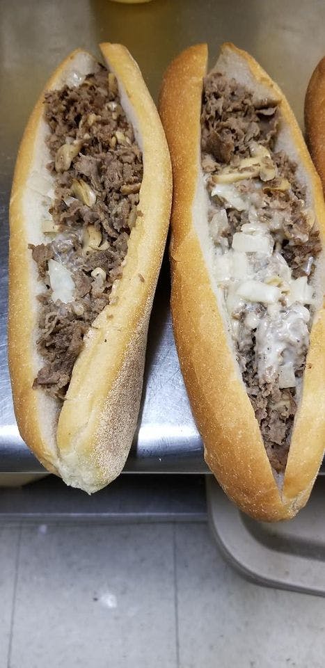 Order Cheesesteak Sandwich - Small 12'' food online from Sal Pizza store, Mt Holly on bringmethat.com