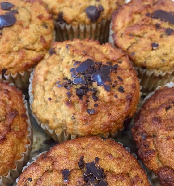Order Paleo Banana Chocolate Muffins  food online from Unrefined Bakery store, Dallas on bringmethat.com