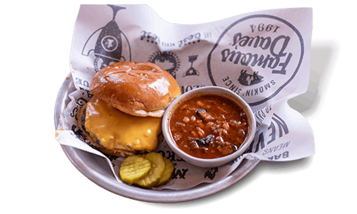 Order Kid's Cheeseburger* food online from Famous Daves store, Novi on bringmethat.com