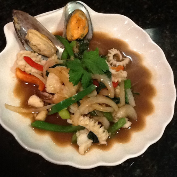 Order Spicy Basil Seafood food online from Thai Green Village store, Frisco on bringmethat.com