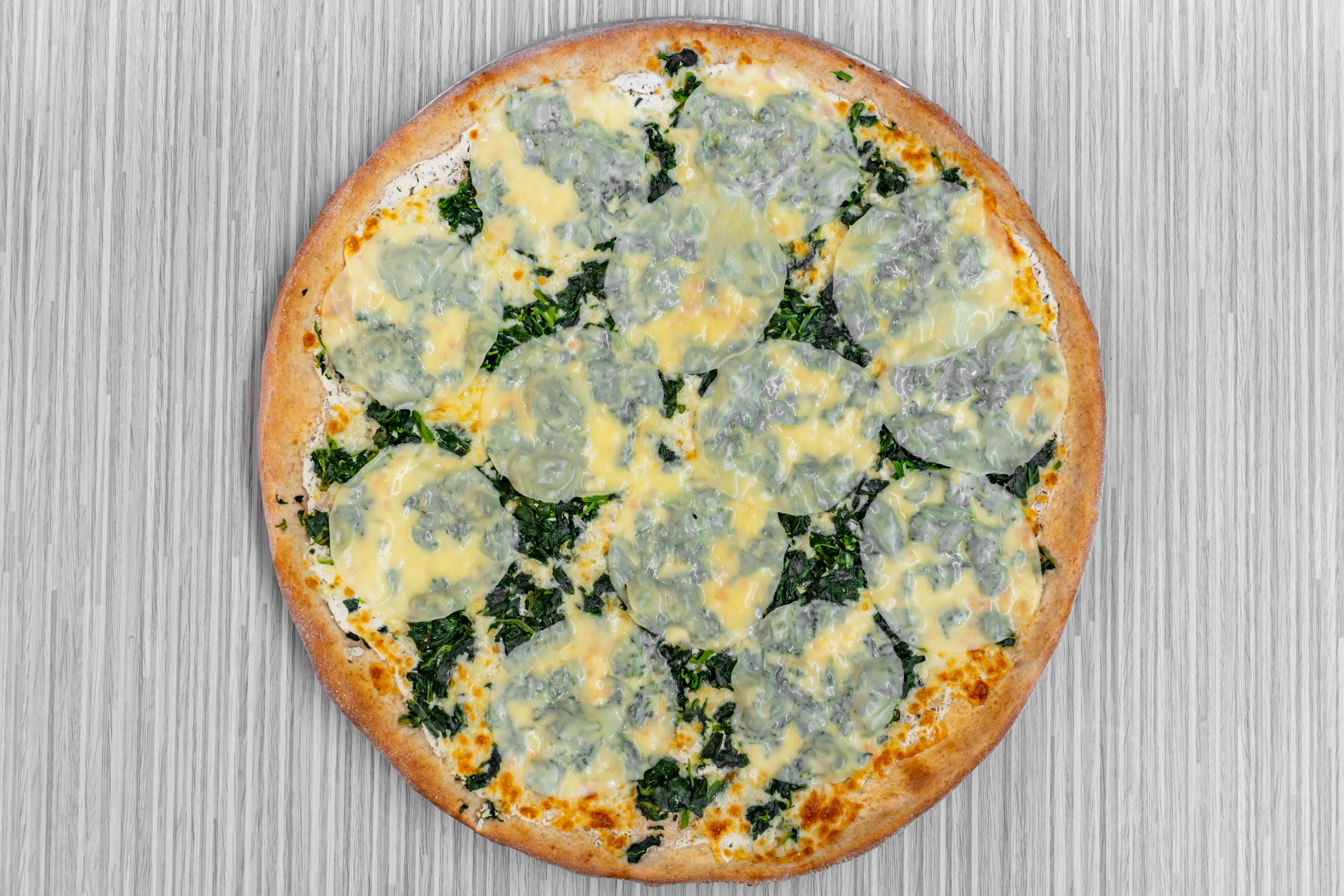 Order Spinach Ricotta Pizza - Large 16'' food online from Gerlanda Pizza store, Piscataway on bringmethat.com
