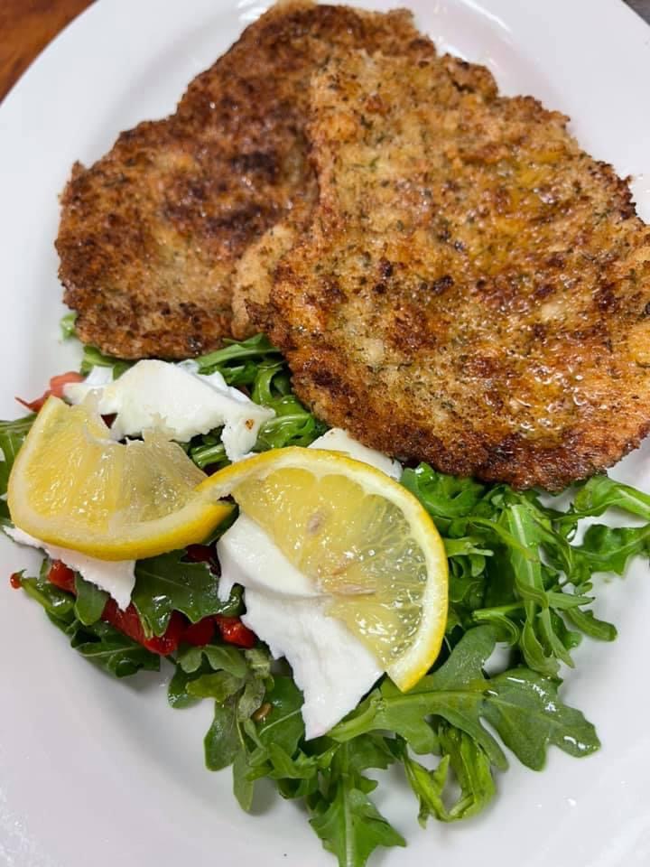 Order Pan fried veal arugula  food online from Chris Pizza store, Clifton on bringmethat.com