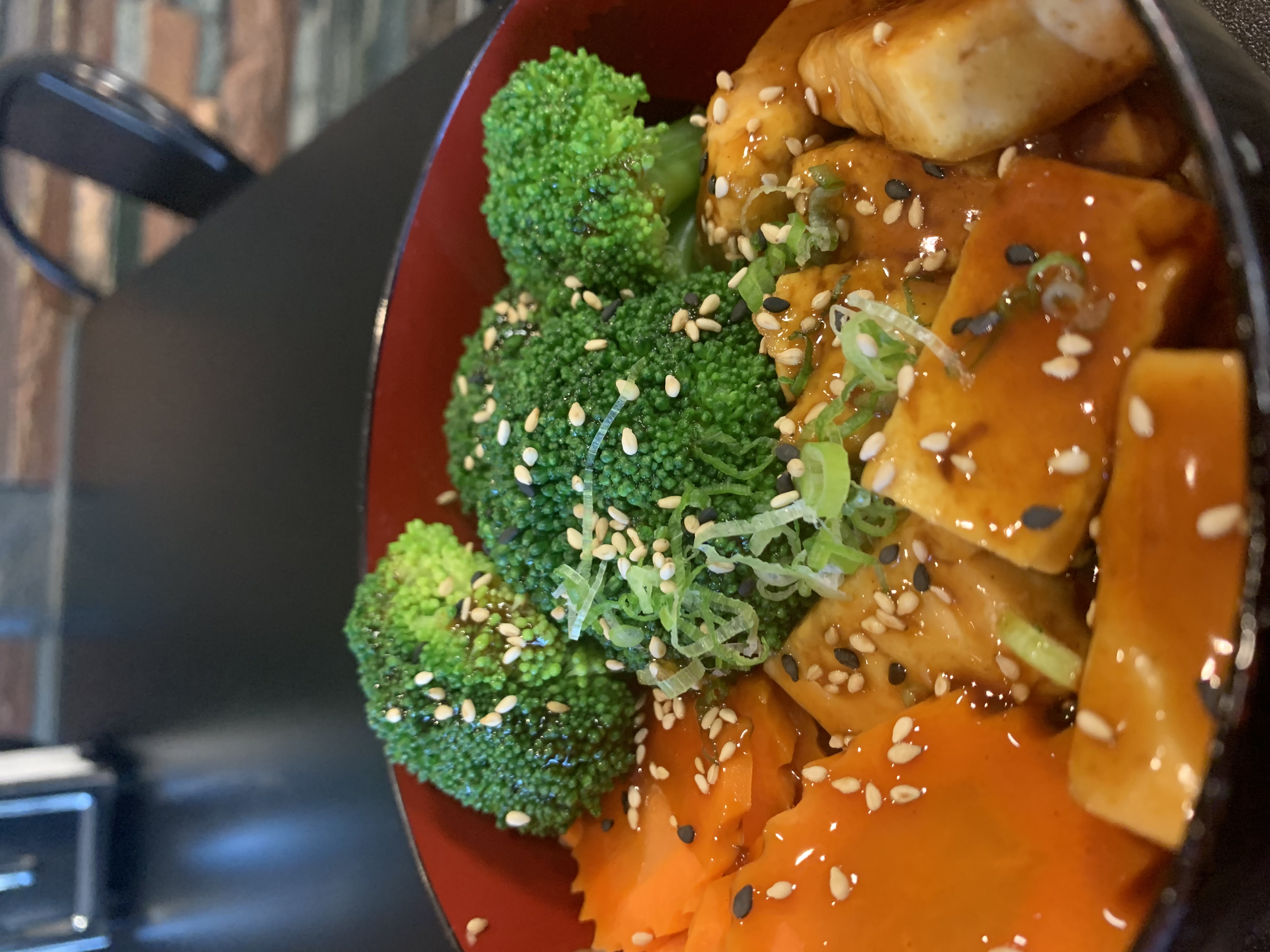 Order Spicy tofu vegan teriyaki bowl food online from Leo Kitchen store, Chula Vista on bringmethat.com