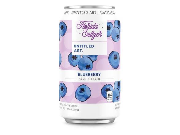 Order Untitled Art Florida Seltzer Blueberry  - 6x 12oz Cans food online from Garfield's Beverage Warehouse store, Chicago on bringmethat.com