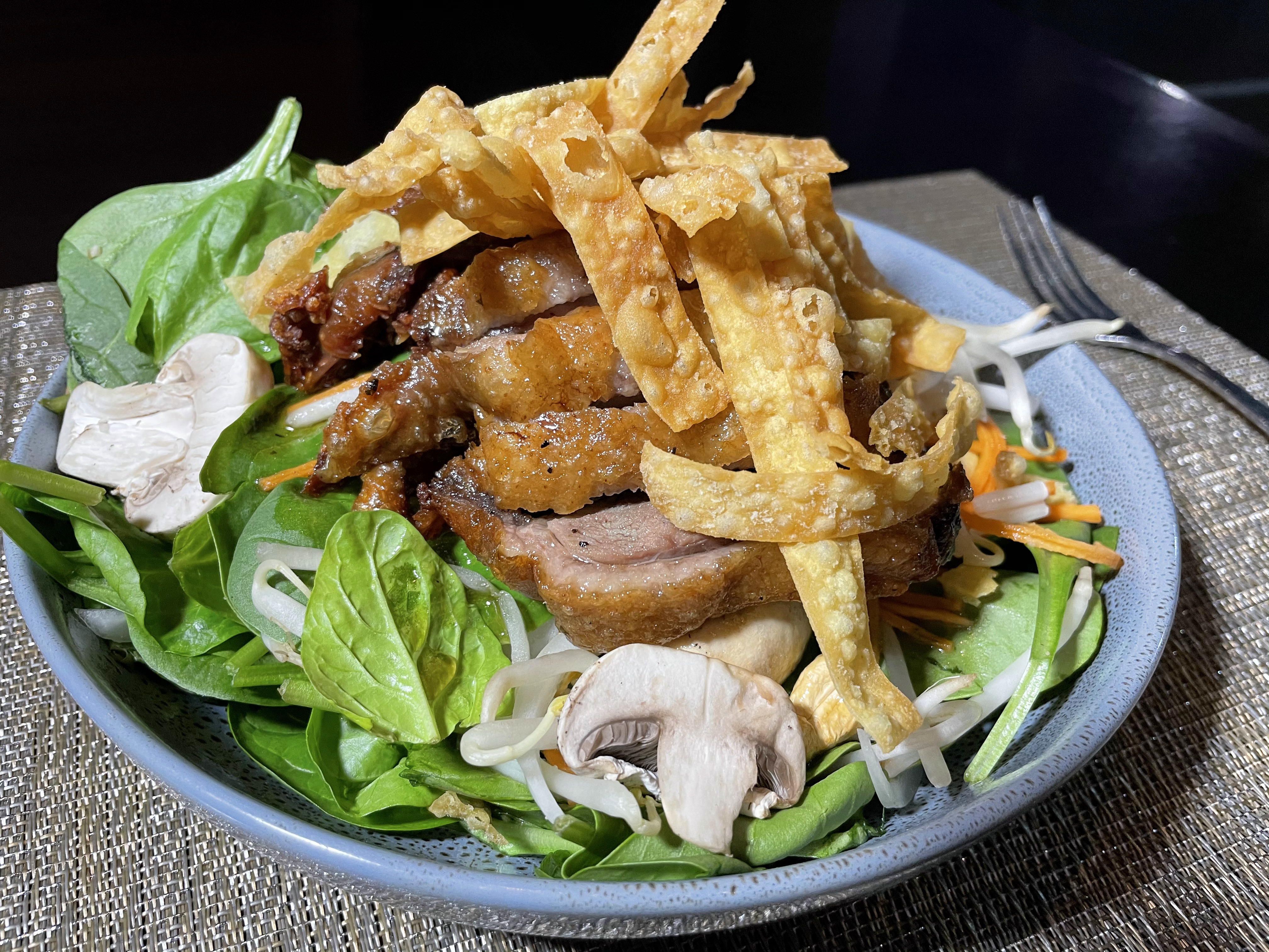 Order Crispy Duck Salad food online from Panna Thai Restaurant store, Las Vegas on bringmethat.com