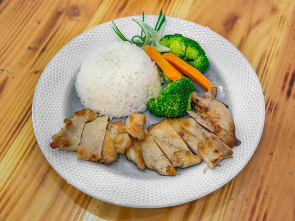 Order Grilled Chicken Steak Plate 铁板鸡扒饭 food online from SO GOOD TASTE INC store, Ny on bringmethat.com