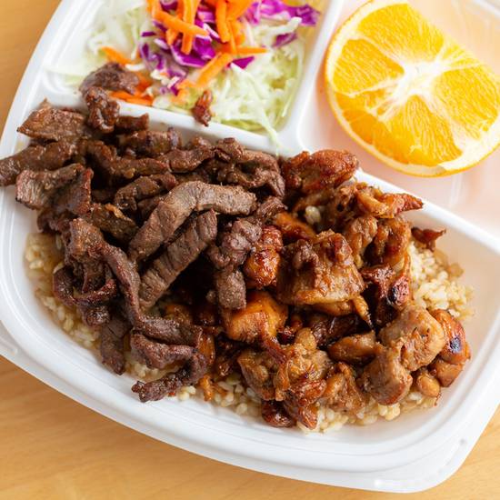 Order Chicken and Beef Plate food online from Flame Broiler store, Bakersfield on bringmethat.com