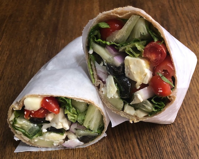 Order It's Greek to Me Wrap food online from Bread Brothers Bagel Cafe store, Brooklyn on bringmethat.com