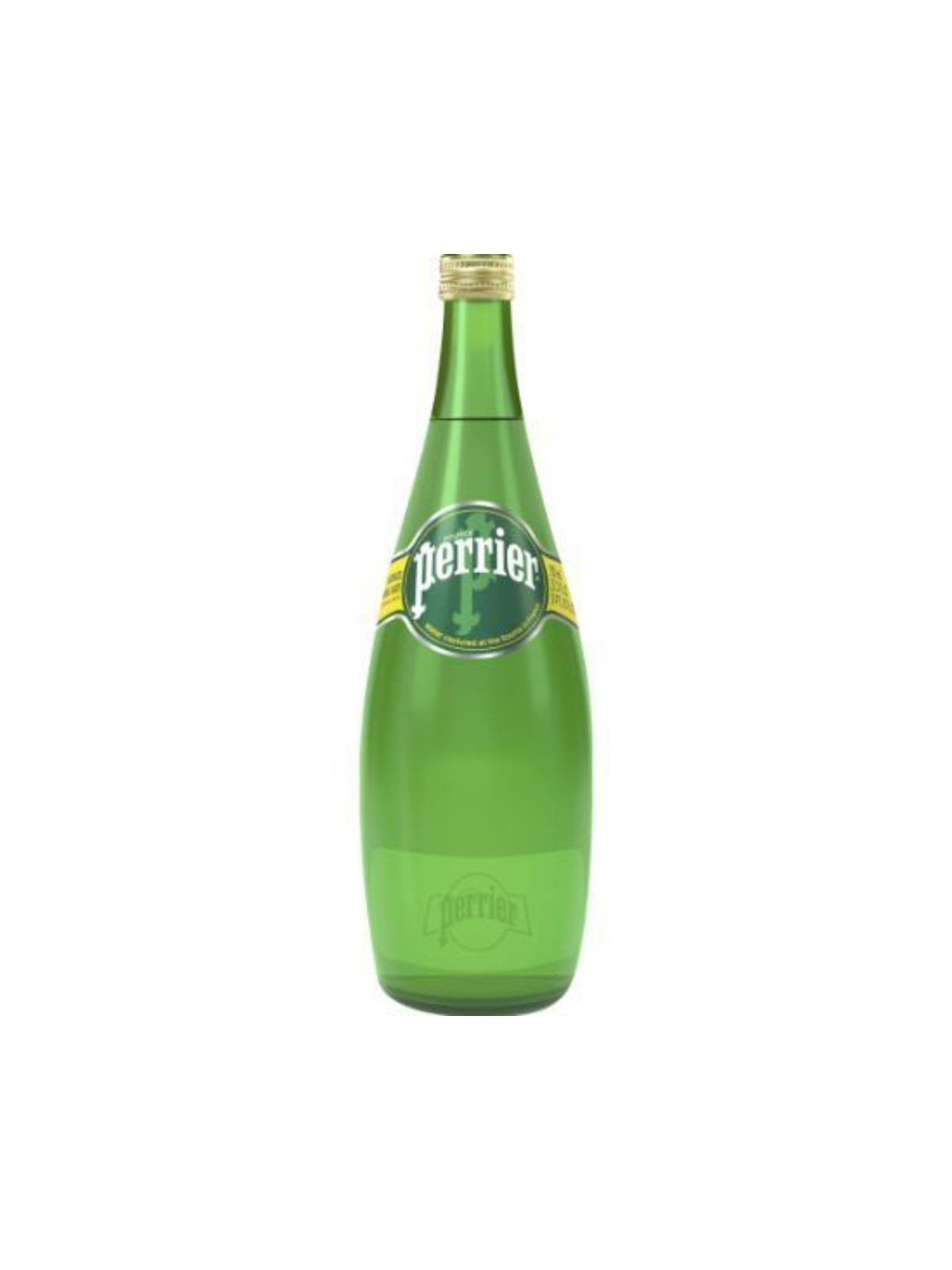 Order Perrier Sparkling Water Glass Bottle (25.3 oz) food online from Stock-Up Mart store, Minneapolis on bringmethat.com