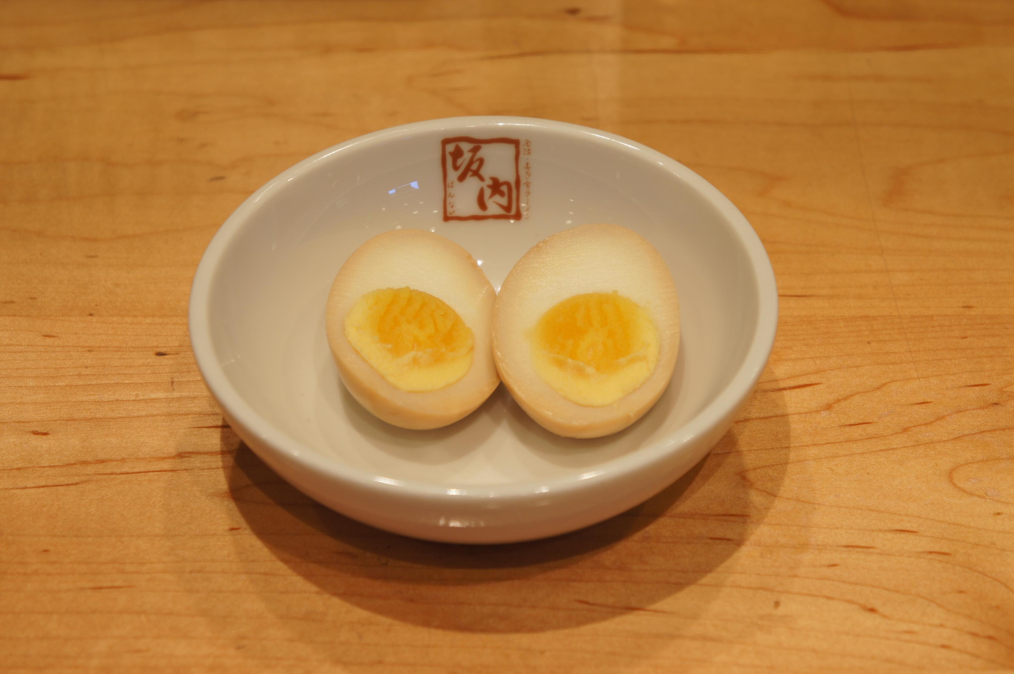 Order Seasoned Egg food online from Kitakata Ramen Ban Nai store, Fountain Valley on bringmethat.com