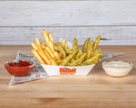 Order Tempura Green Beans & Fries food online from The Habit Burger Grill store, Livermore on bringmethat.com