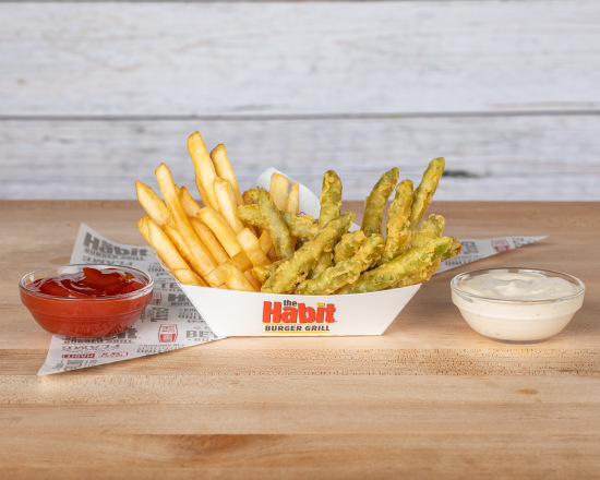 Order Tempura Green Beans & Fries food online from The Habit Burger store, Santa Barbara on bringmethat.com