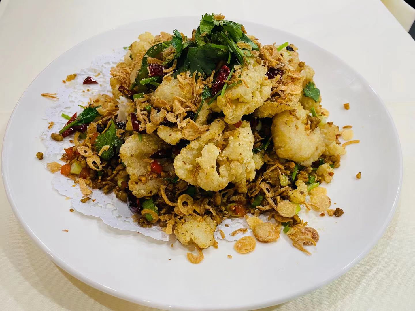 Order P9. Fried Chinese Cauliflower food online from Wei Buford store, Buford on bringmethat.com