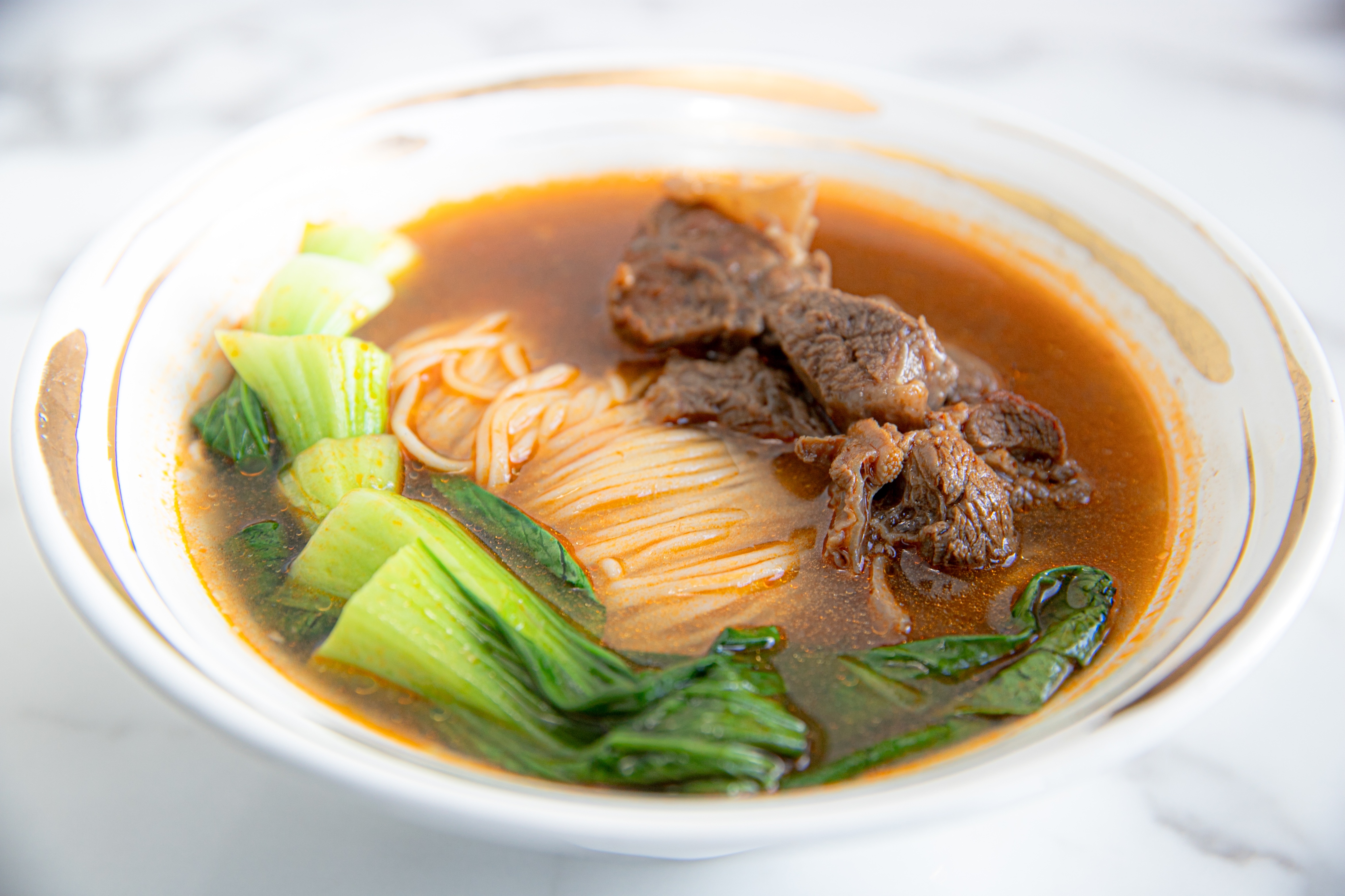 Order N3. Braised Beef Noodles food online from Dun Huang store, Irvine on bringmethat.com