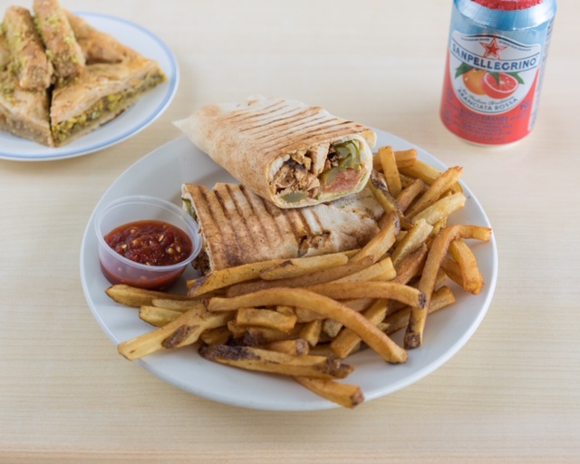 Order Chicken Shawarma Wrap food online from Falafel Xpress store, Lakewood on bringmethat.com