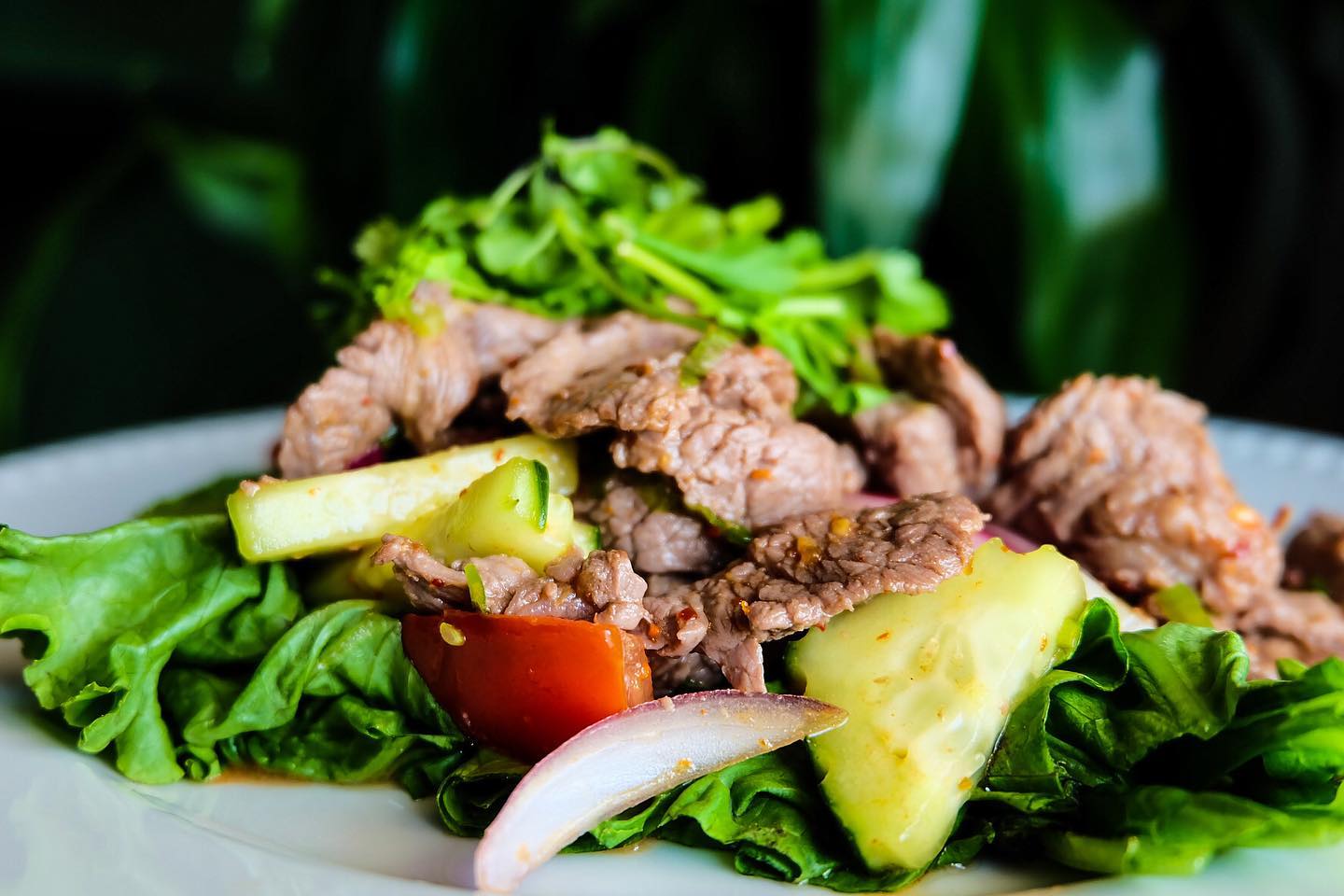 Order Beef Salad  food online from Bowl And Plate Eatery store, Anaheim on bringmethat.com