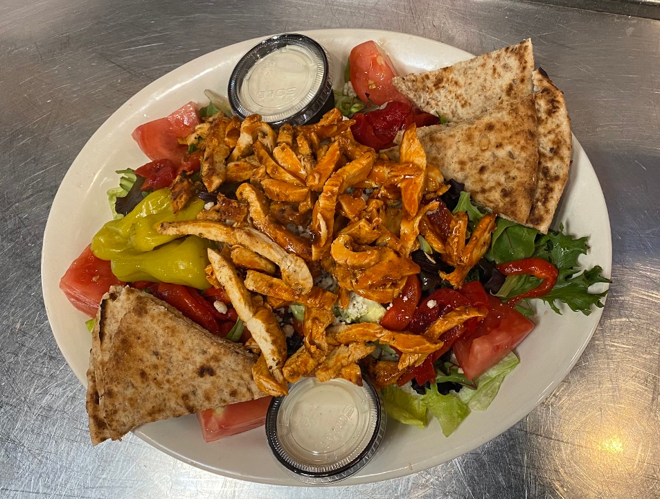 Order Buffalo Chicken Salad food online from Pita Grill and Creperie - Warren store, Warren on bringmethat.com