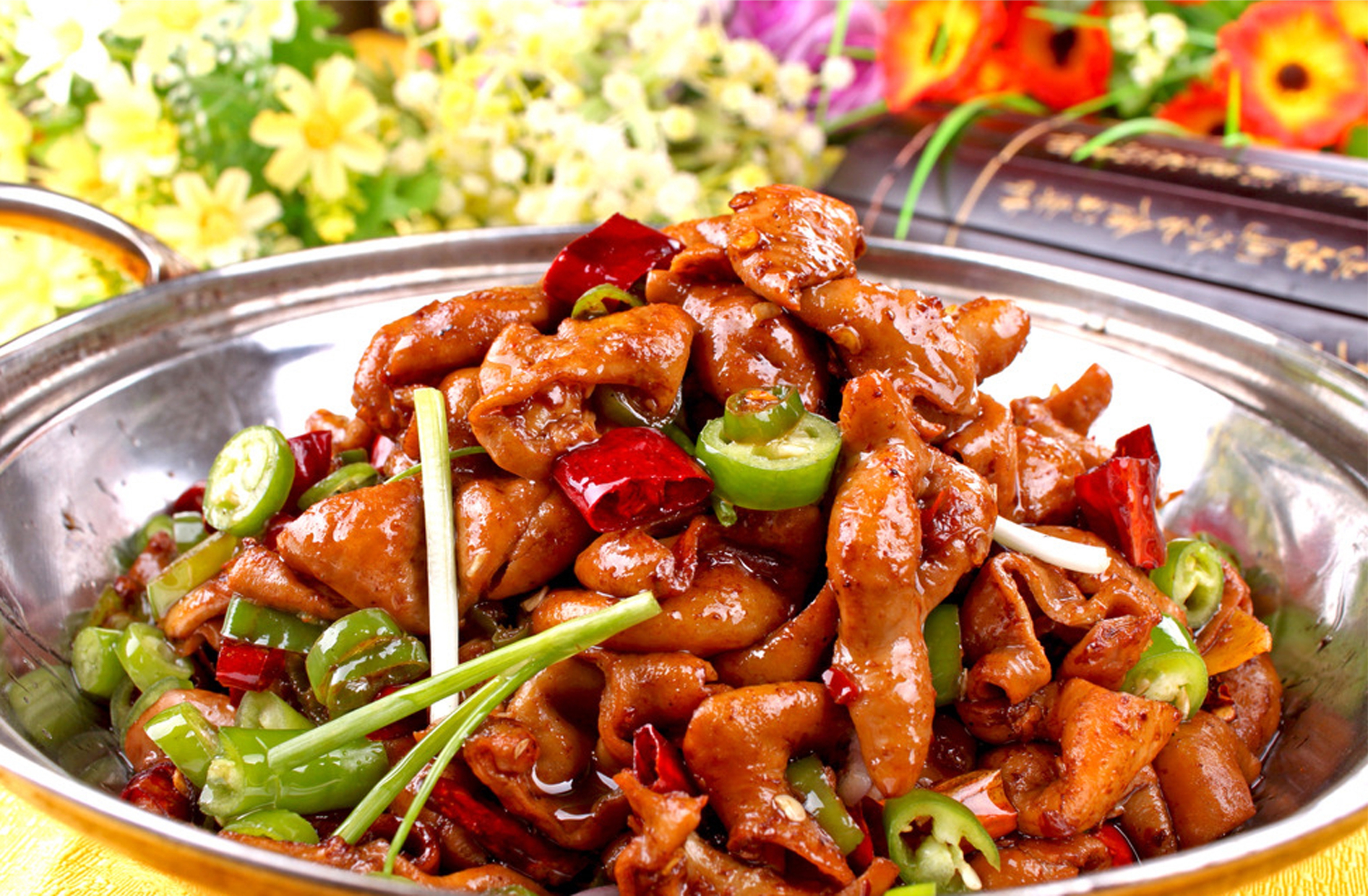Order 6. Griddle Cooked Pig's Intestines food online from Grand sichuan eastern store, New York on bringmethat.com