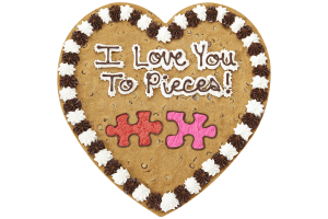 Order I Love You to Pieces Cookie Cake food online from American Deli on Broad St. store, Athens on bringmethat.com