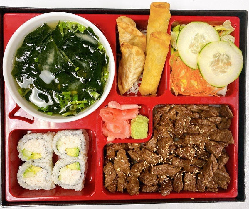 Order Hibachi Steak Bento food online from Ninja Sushi Grill store, Fort Worth on bringmethat.com