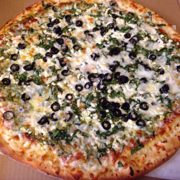 Order Spinach Pesto Pizza food online from Bellissimo Pizza store, San Francisco on bringmethat.com