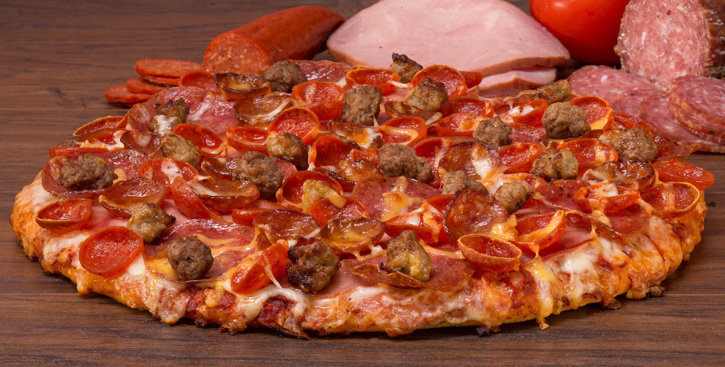 Order Pikes Peak Pizza - Small 10" (10 Slices) food online from Mountain Mikes Pizza store, San Leandro on bringmethat.com