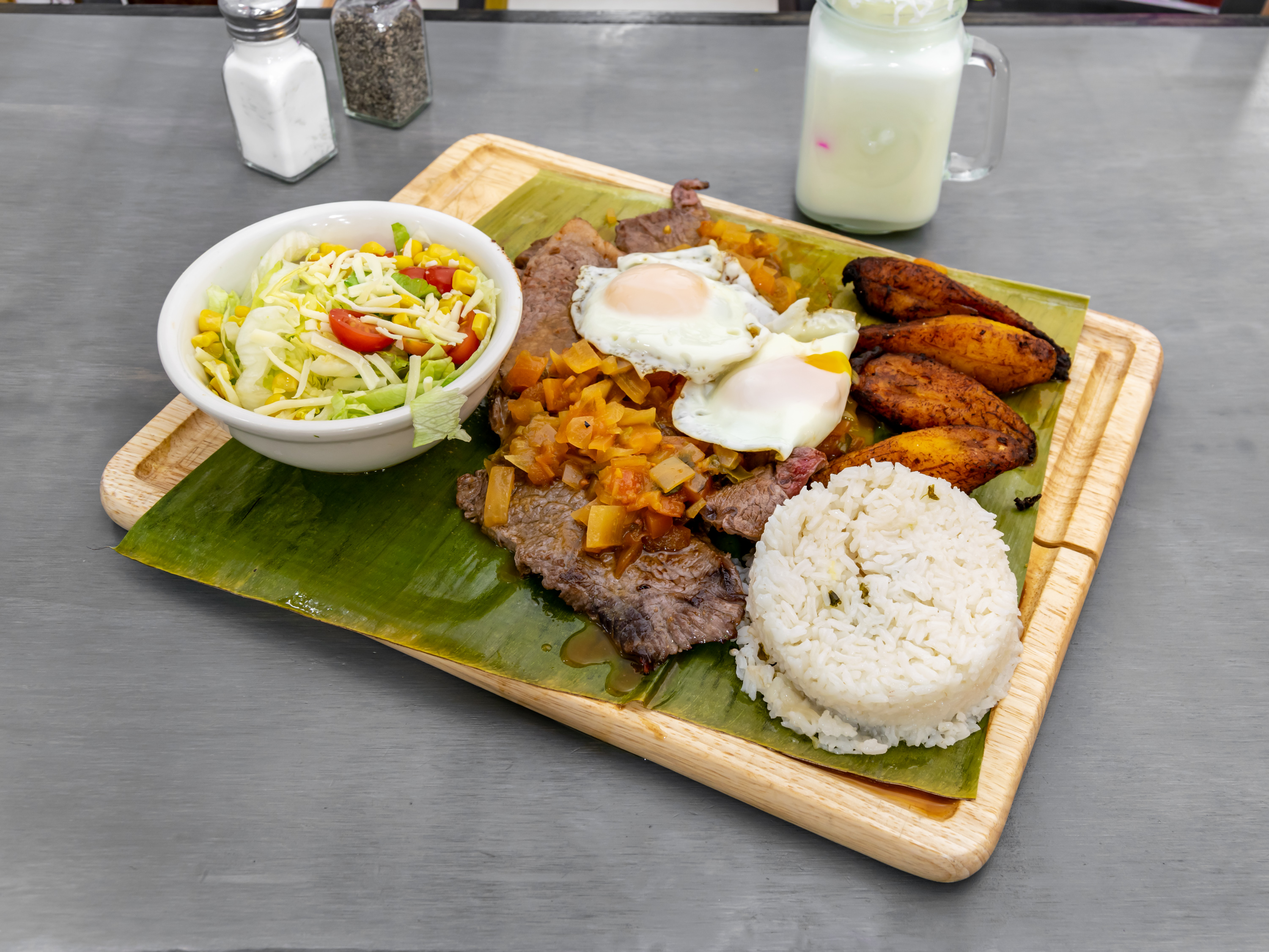 Order Bistec a Caballo  food online from Monchys Colombian Grill store, Dover on bringmethat.com