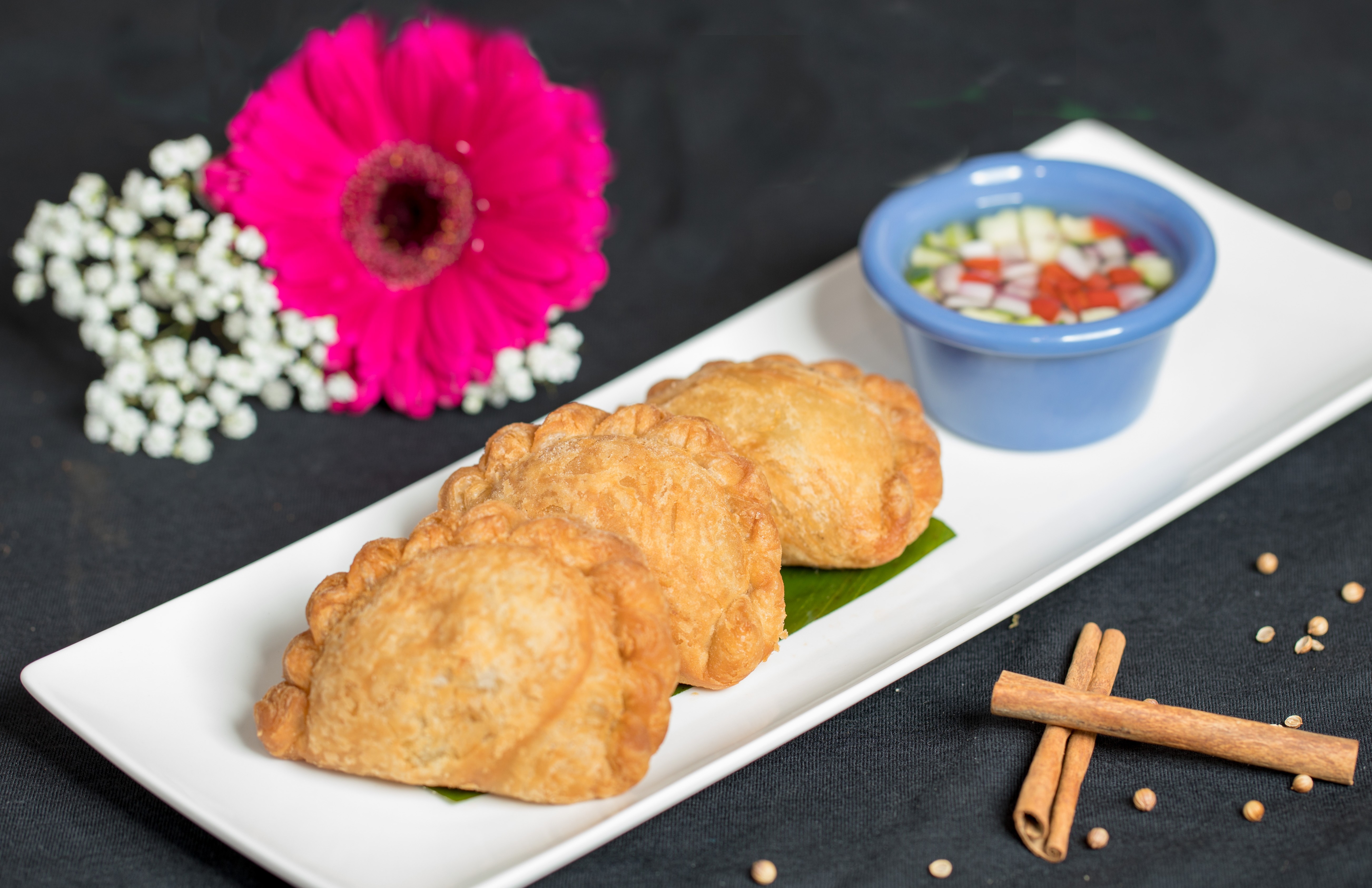 Order Vegetable Curry Puff (A5) food online from Grace Thai store, Elmhurst on bringmethat.com