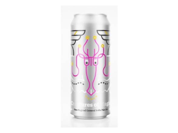 Order Burlington Beer Creatures Of Magic New England Oatmeal IPA - 4x 16oz Cans food online from Roseville Liquors & Wines store, NEWARK on bringmethat.com