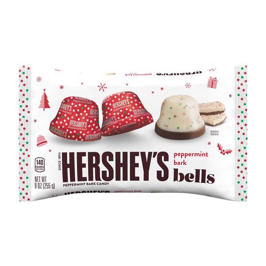 Order HERSHEY'S Peppermint Bark Bells Candy, Christmas, 9 oz, Bag food online from Cvs store, AMERICUS on bringmethat.com