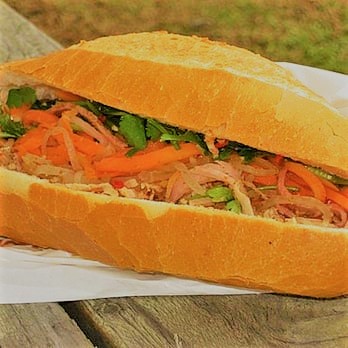 Order H8. Shredded Pork Rind Sandwich food online from Pho Saigon Express store, Escondido on bringmethat.com
