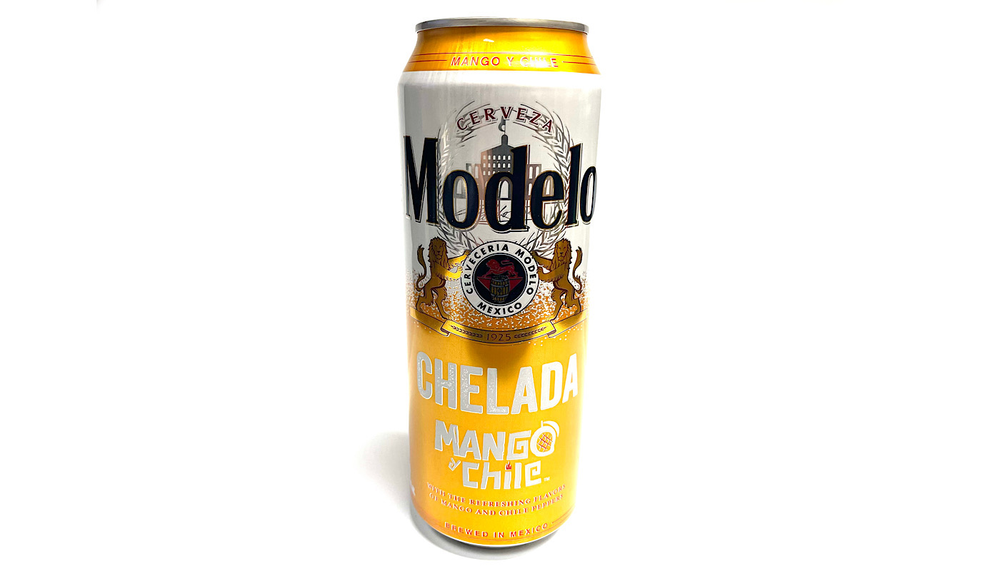 Order MODELO CHELADA  MANGO & CHILE 24oz CAN food online from K-Town Beer & Wine Food Mart store, Los Angeles on bringmethat.com