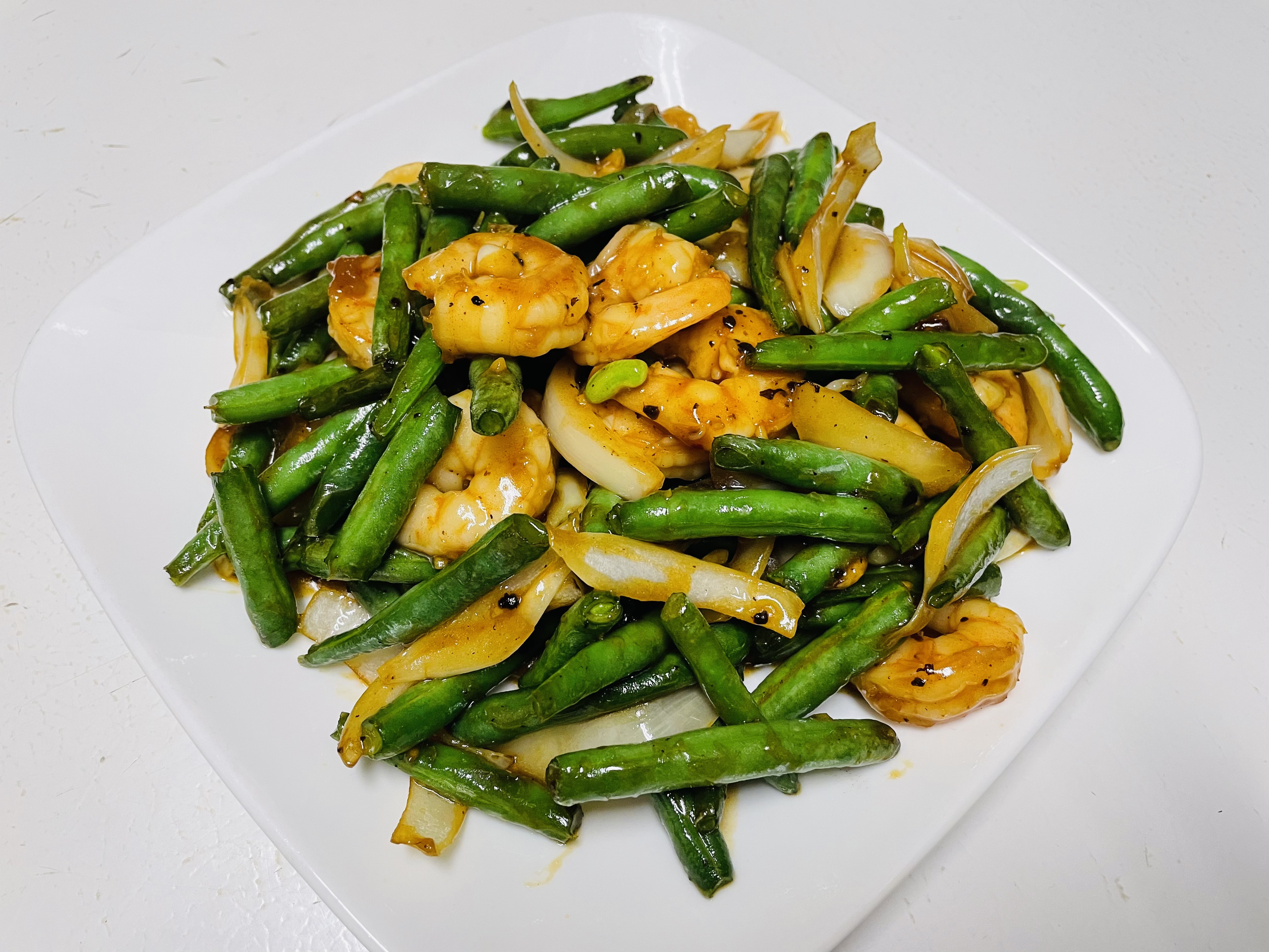 Order Green Bean Shrimp food online from Rainbow House store, Albany on bringmethat.com