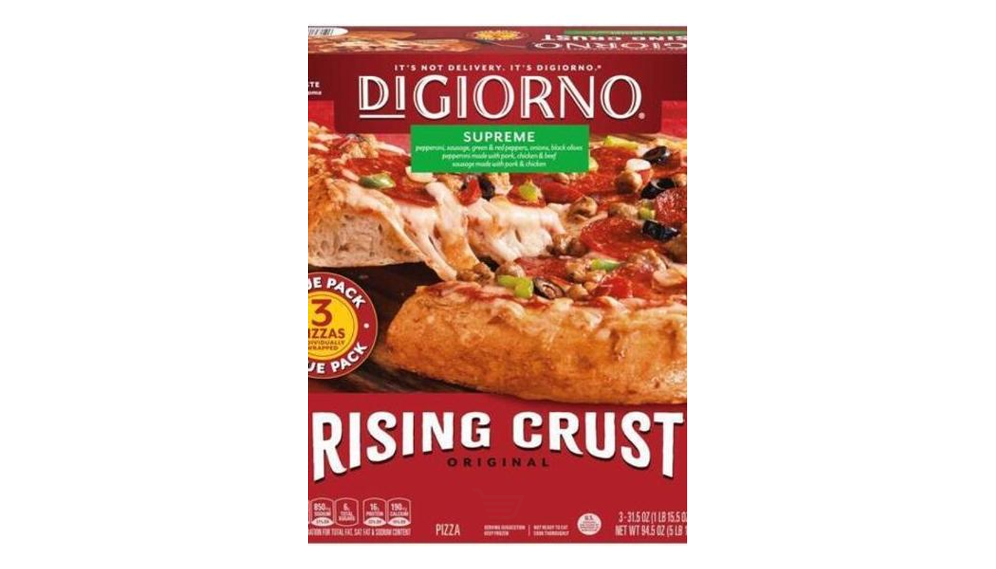 Order DiGiorno Rising Crust Frozen Supreme Pizza 31.5oz Carton food online from Village Commons Liquor store, Camarillo on bringmethat.com