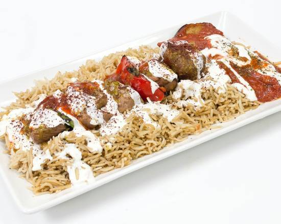 Order Lamb Plate food online from Kebabs To Go store, Irving on bringmethat.com