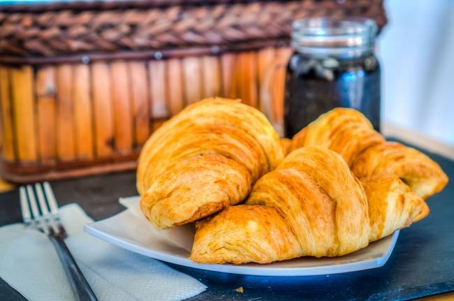 Order Butter Croissant food online from Squarz Bakery & Cafe store, Tempe on bringmethat.com