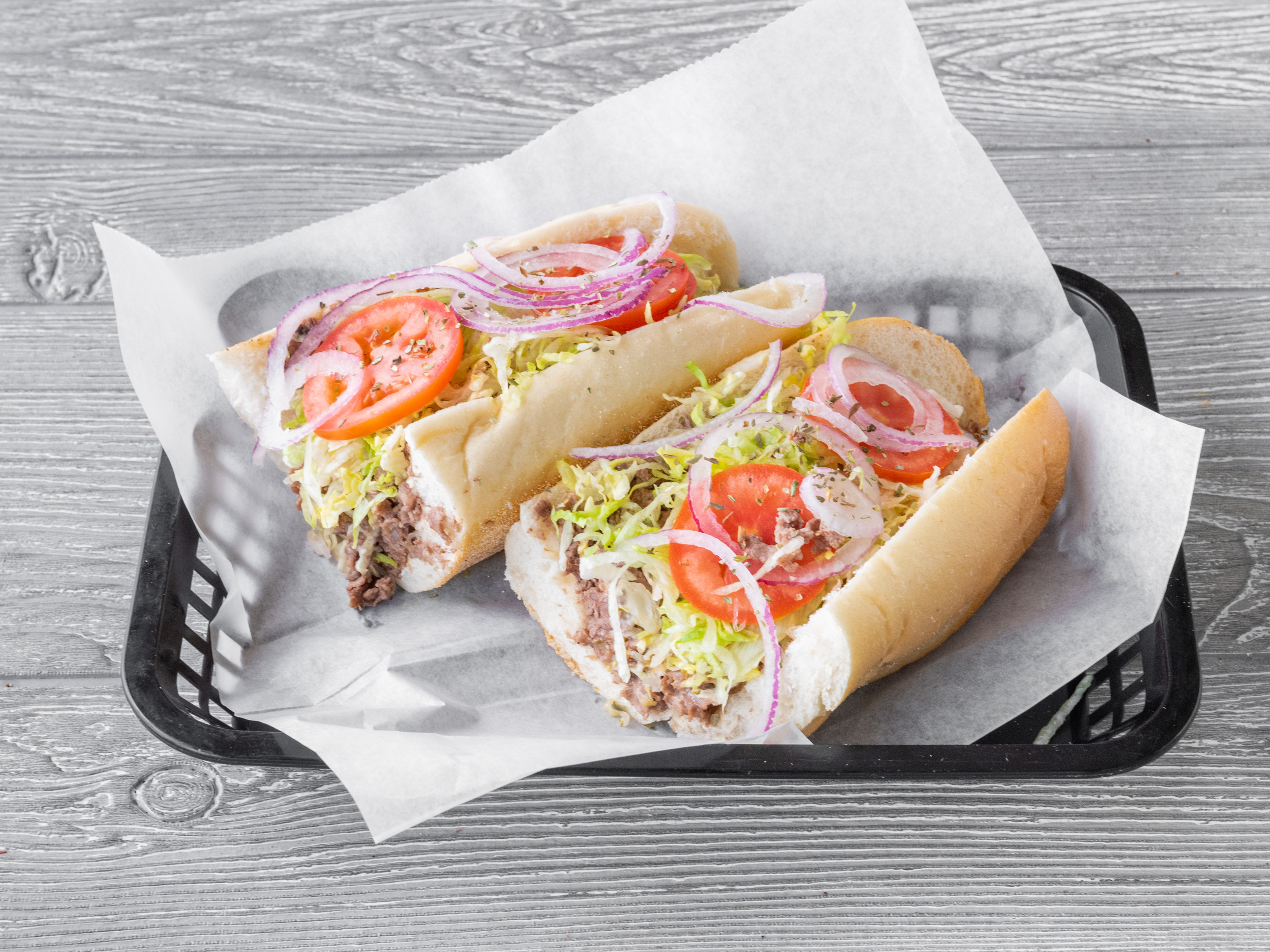 Order Large 12" Cheese Steak Hoagie Sandwich food online from Tonitos Pizza store, West Chester on bringmethat.com