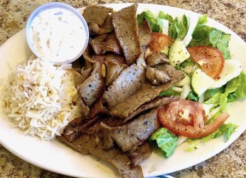 Order Gyro Dinner Platter food online from The Roasting Oven store, Fort Mill on bringmethat.com