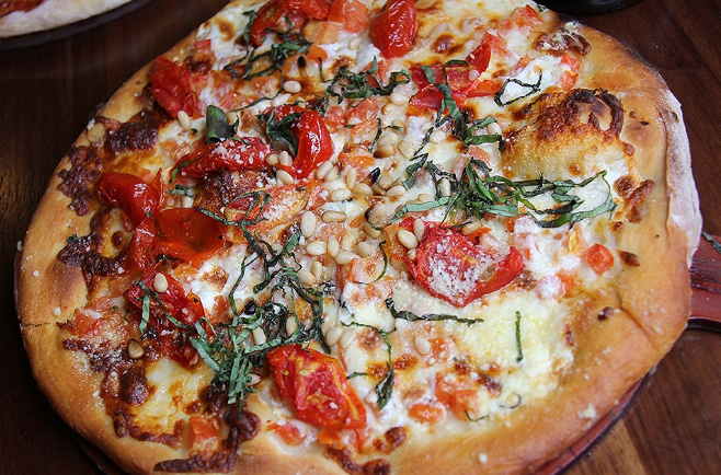 Order Margherita Pizza food online from TAPS Fish House & Brewery store, Brea on bringmethat.com