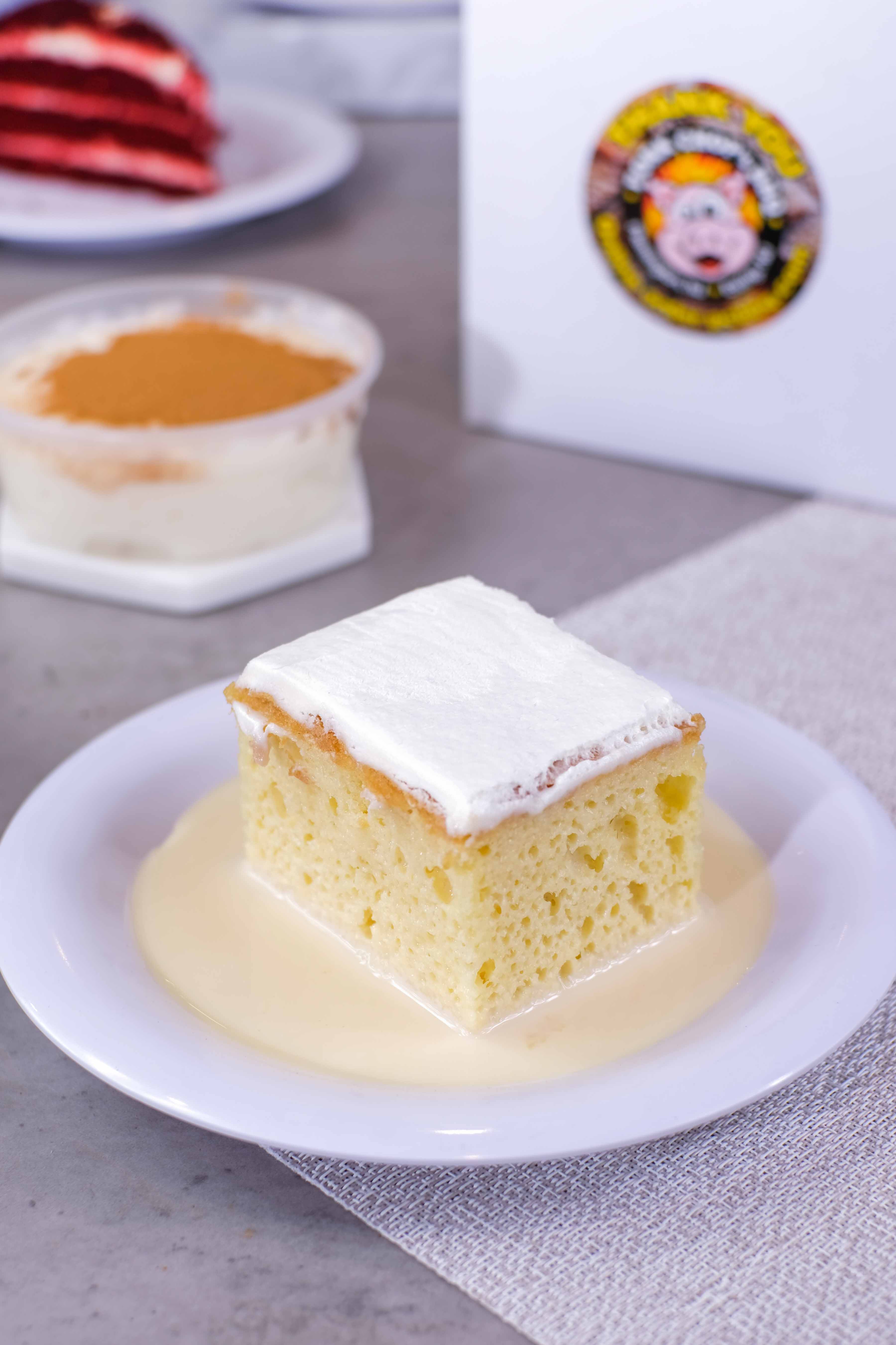 Order Tres leches food online from Pork Chop Bbq- store, Middlesex on bringmethat.com