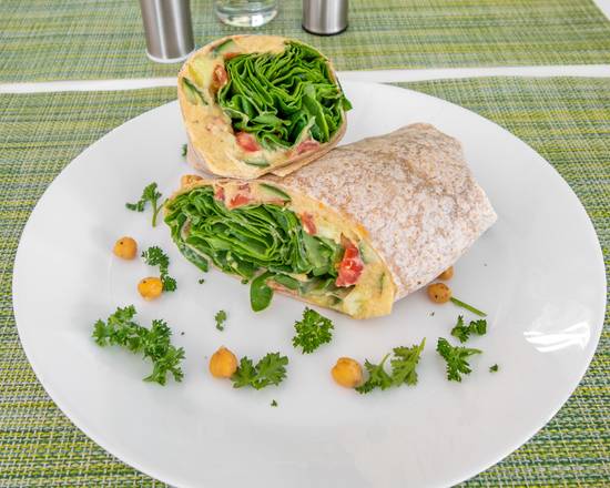 Order Hummus Wrap food online from The Cafe' By Prepped Wellness store, Youngstown on bringmethat.com