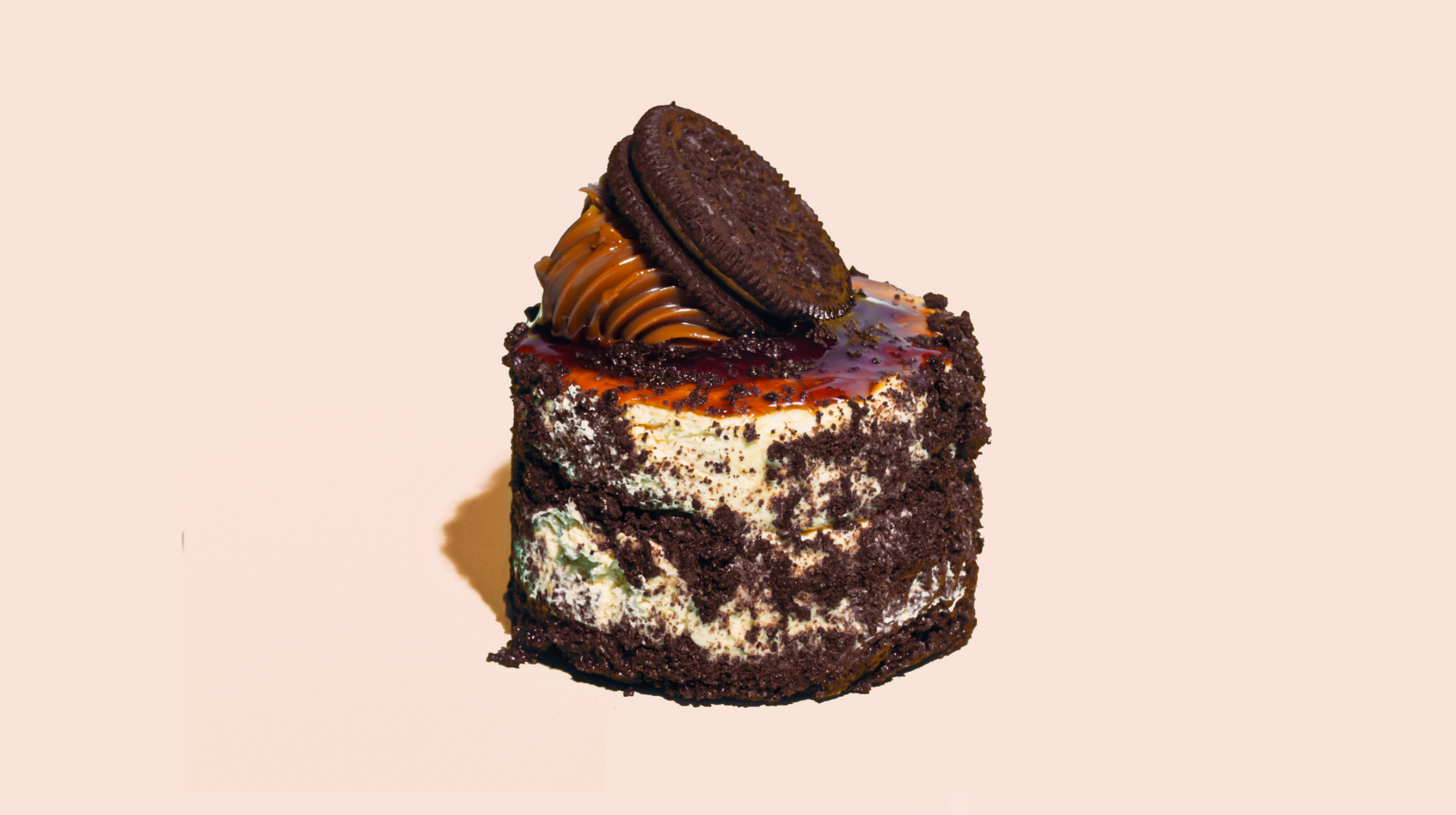 Order Oreo Caramel Mousse food online from Oasis Cafe store, Flushing on bringmethat.com