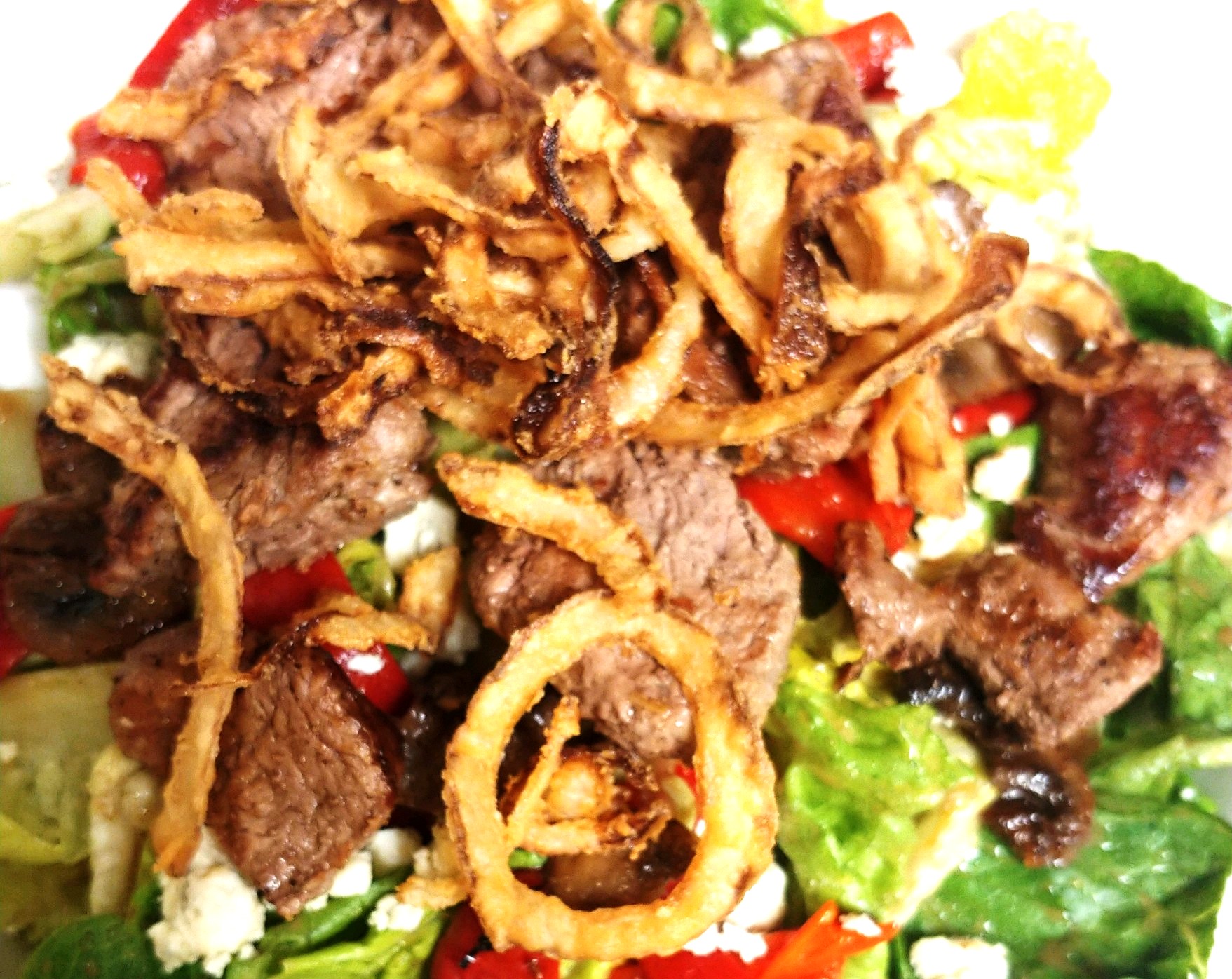 Order Steak Salad food online from Knuckles Knockout Grill store, Rochester on bringmethat.com