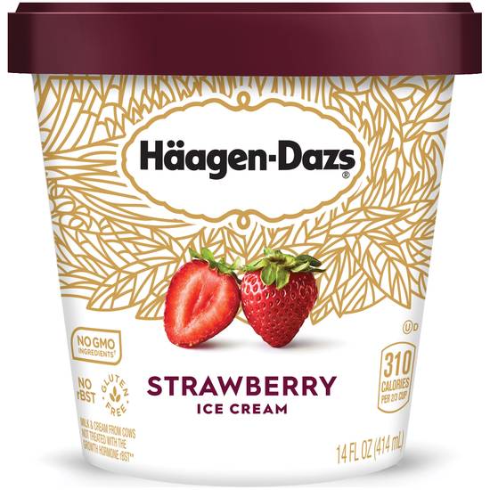 Order Haagen-Dazs Strawberry Ice Cream, 14 OZ food online from Cvs store, PEARL on bringmethat.com