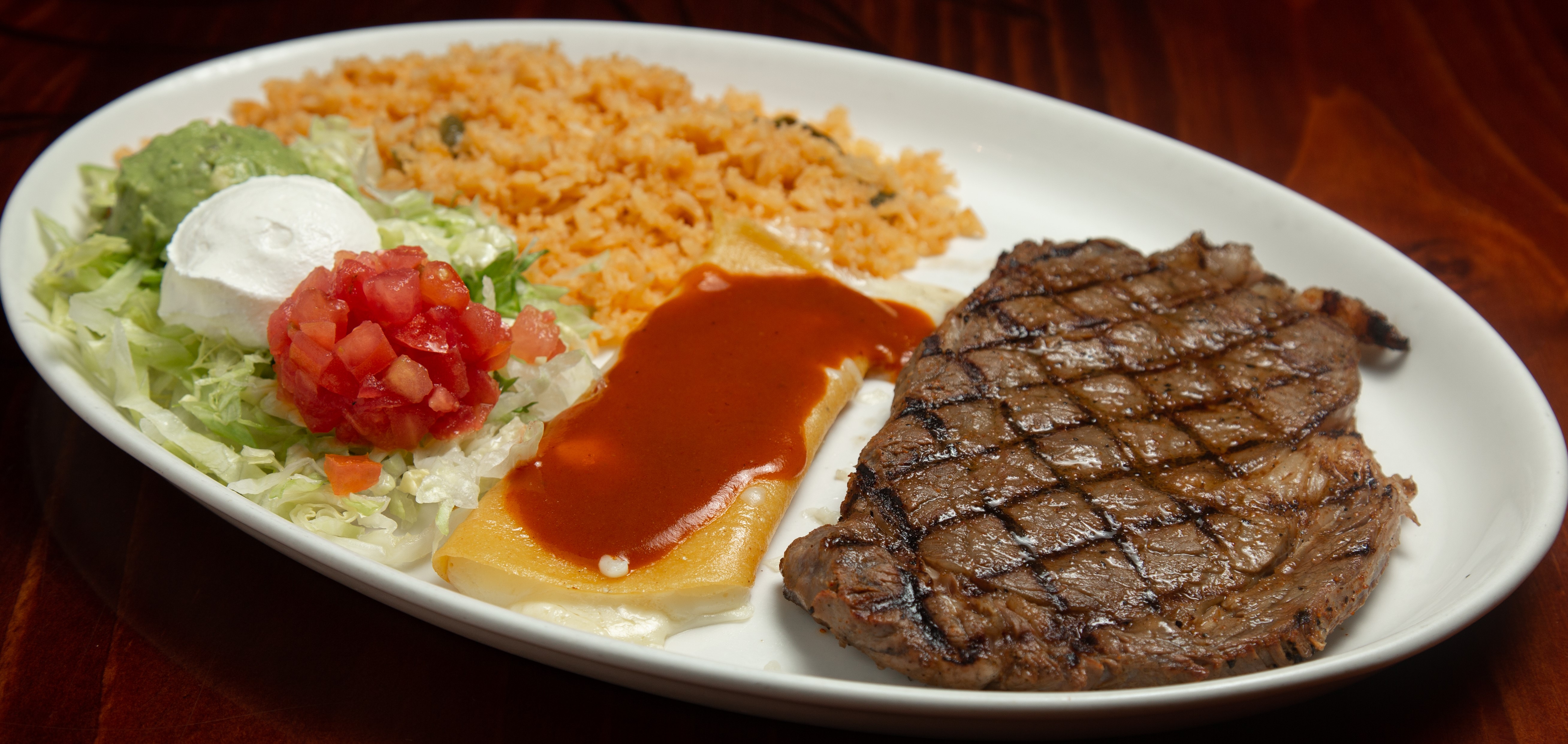 Order Carne Tampiqueno Dinner food online from Pueblo Real store, Franklin on bringmethat.com