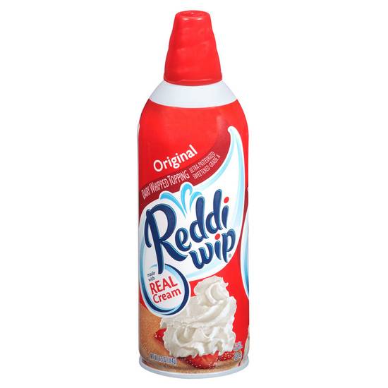 Order Reddi-wip Original Whipped Cream 6.5oz food online from Drinks At Your Door by Gopuff store, Santa Maria on bringmethat.com