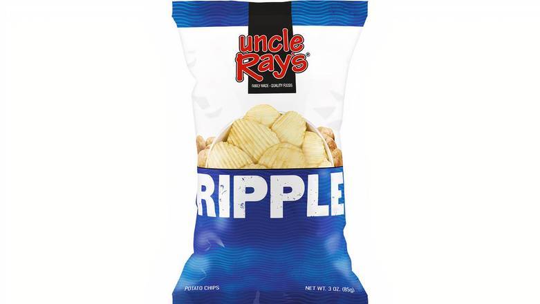 Order Uncle Ray's Ripple Potato Chips - 3 oz food online from Mac On 4th store, Alton on bringmethat.com