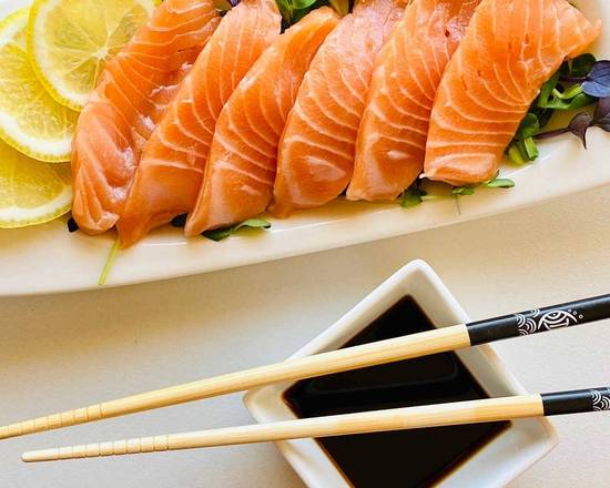 Order Salmon Sashimi  food online from Freddy On Monmouth Inc store, Oakhurst on bringmethat.com