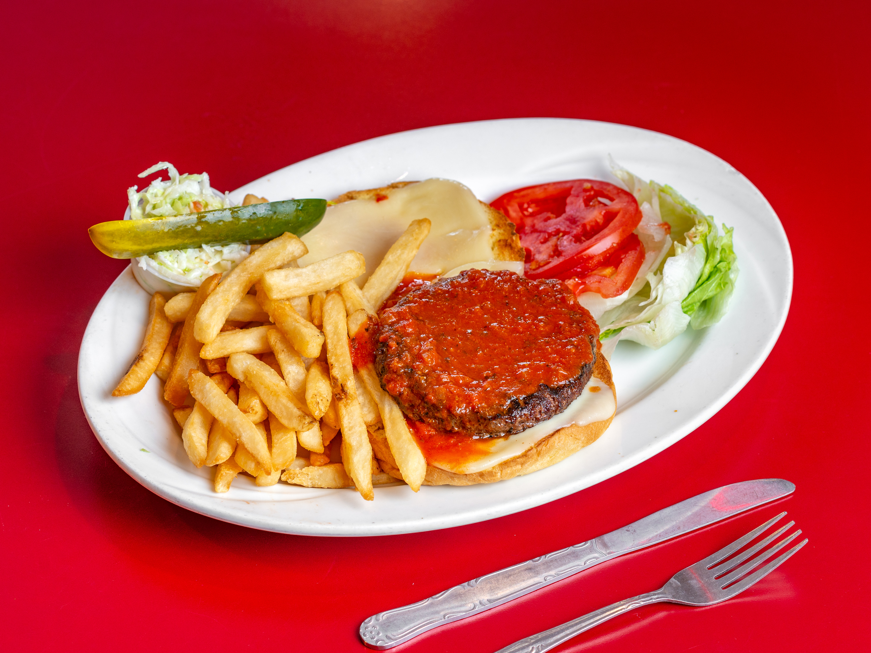 Order Pizza Burger food online from Morristown Diner store, Morristown on bringmethat.com